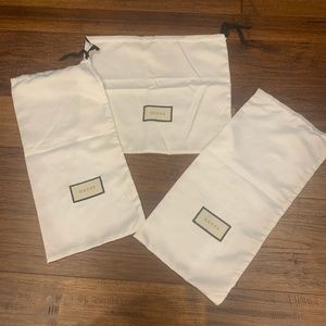 3 authentic gucci dustbags